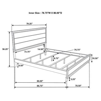 Watson  Bed Grey Oak and Black