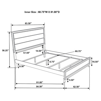 Watson  Bed Grey Oak and Black