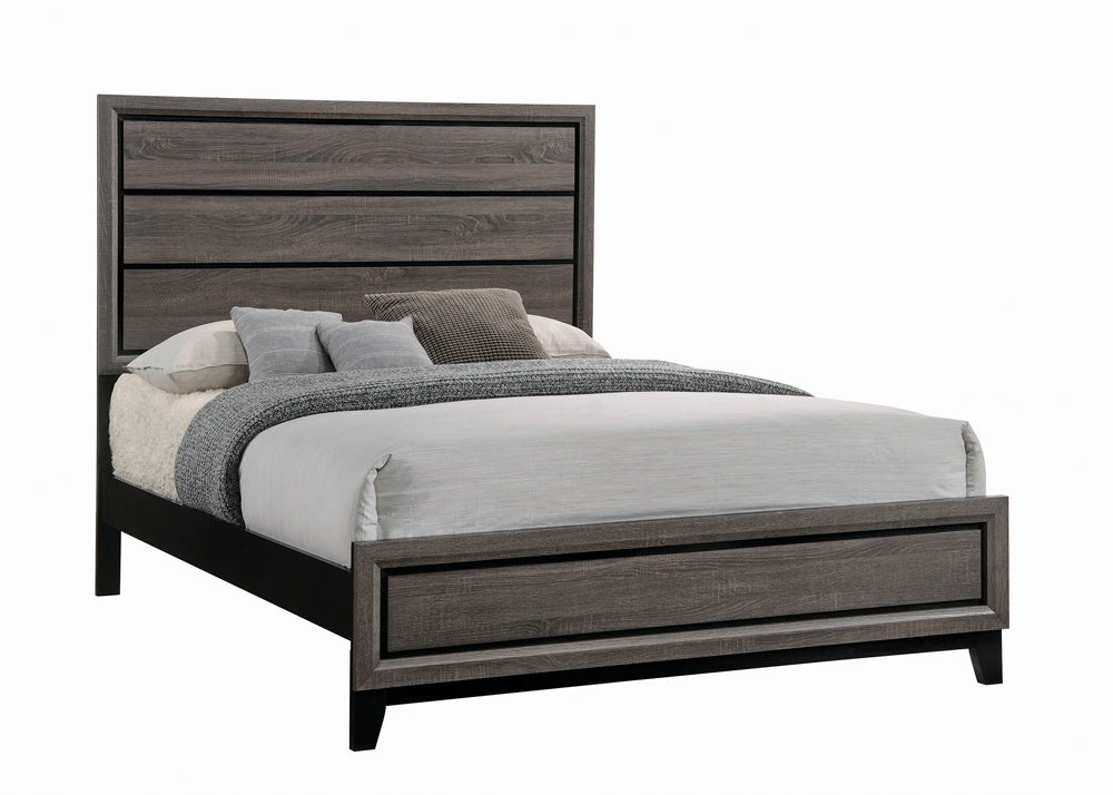 Watson Bedroom Set Grey Oak and Black