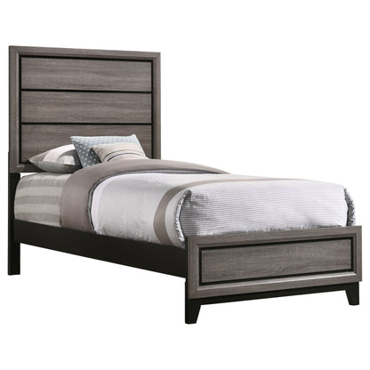 Watson  Bed Grey Oak and Black