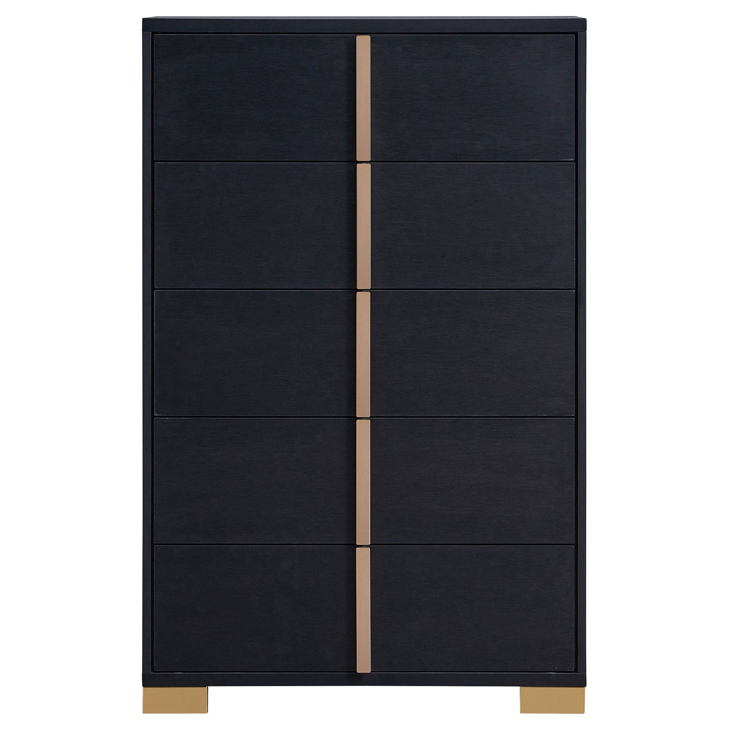 Marceline 5-drawer Chest Black