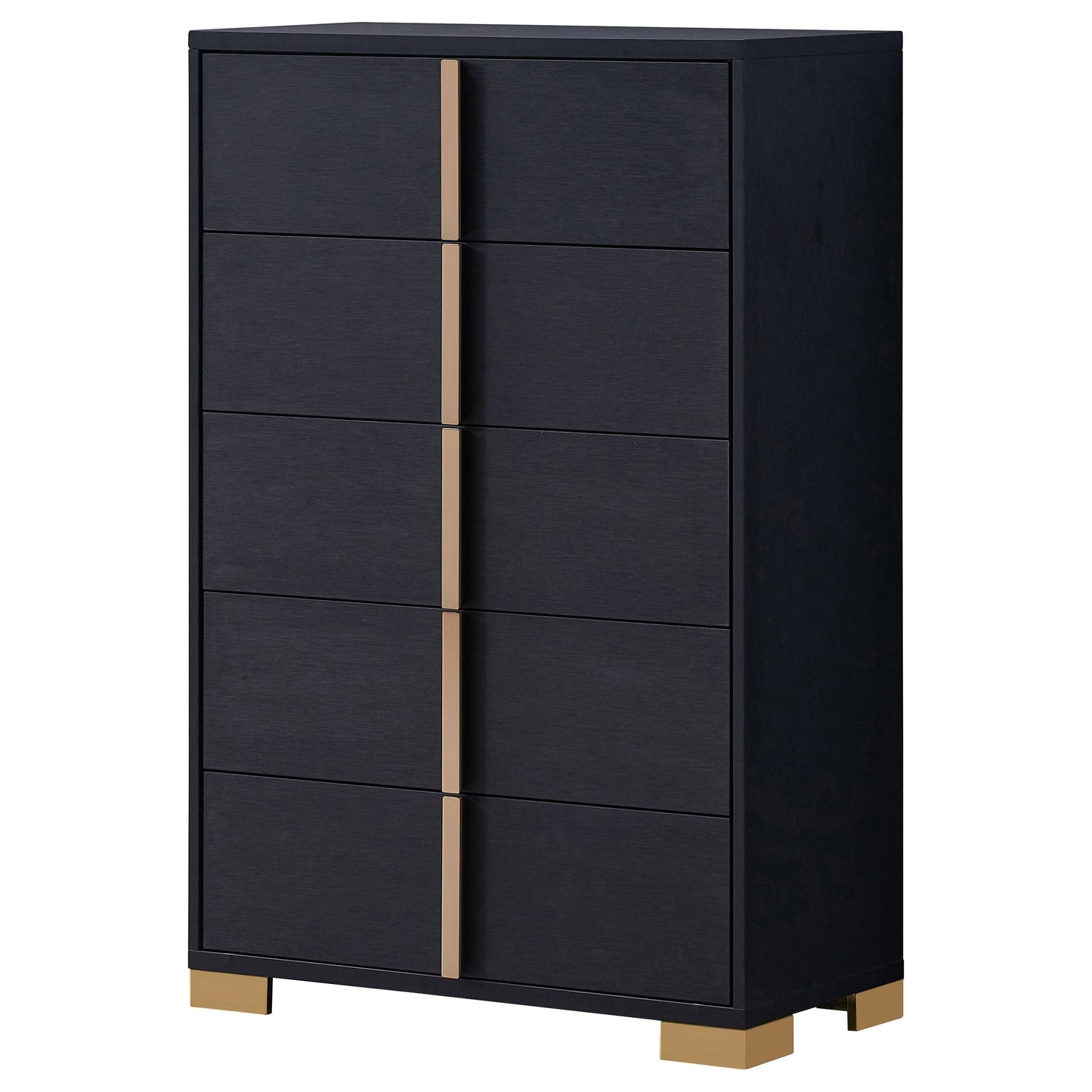 Marceline 5-drawer Chest Black