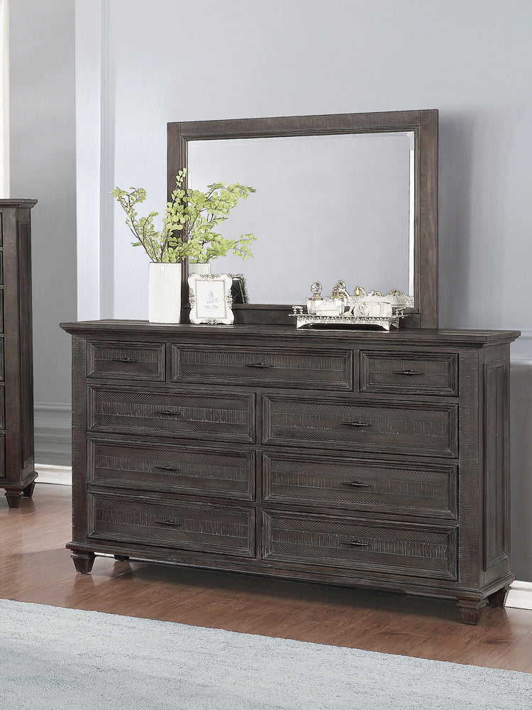 Atascadero 9-drawer Dresser Weathered Carbon