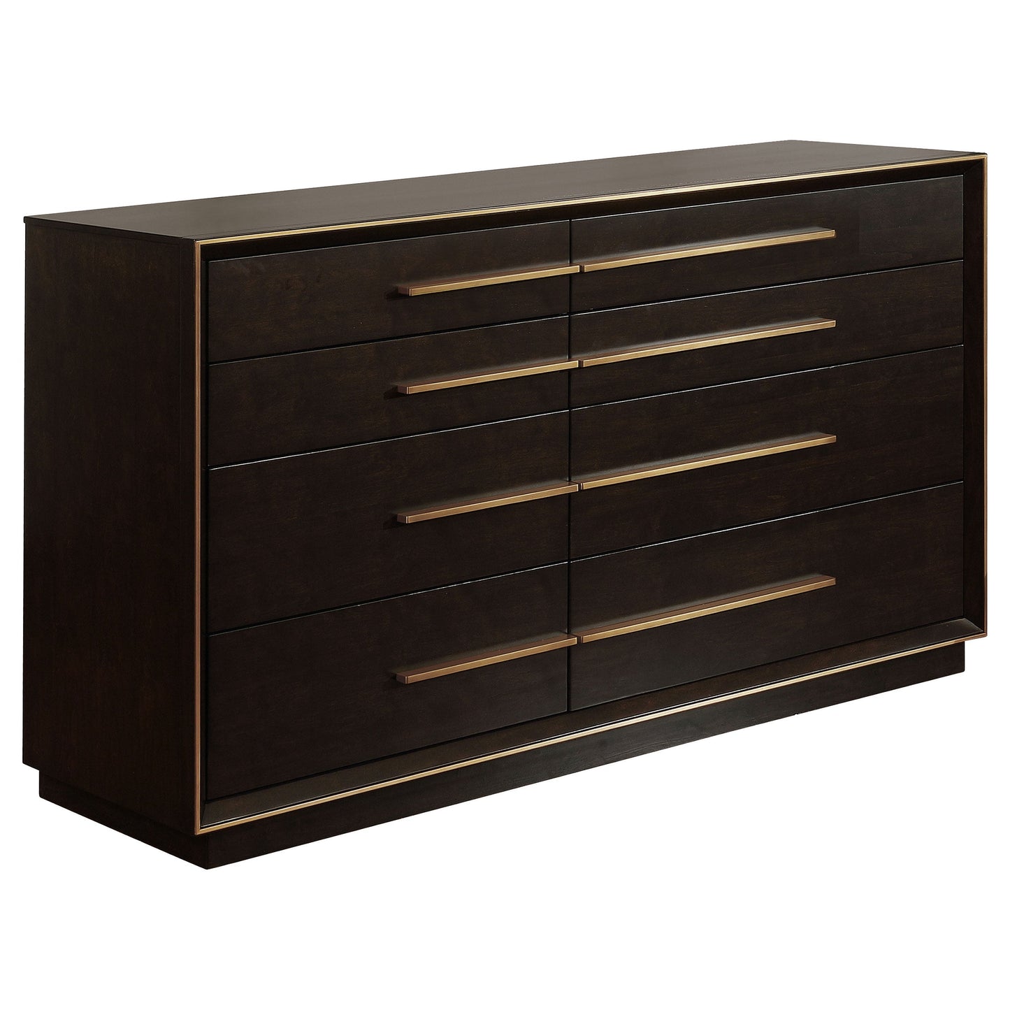 Durango 8-drawer Dresser with Mirror Smoked Peppercorn