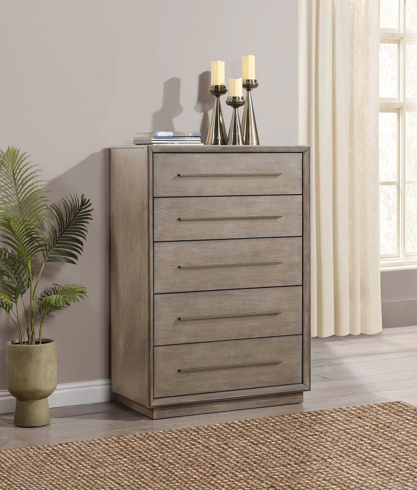 Durango 8-drawer Bedroom Chest Washed Oak