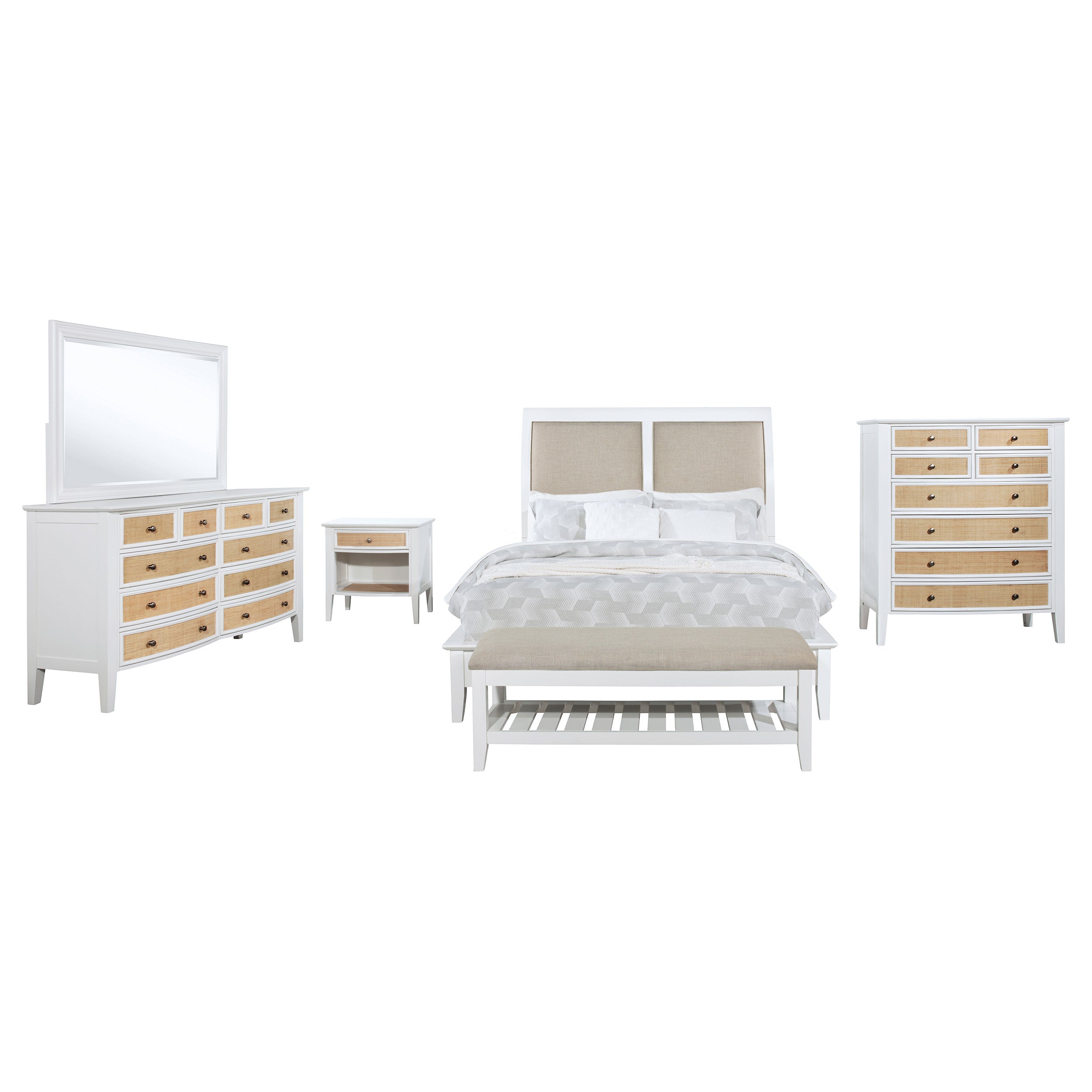 Bexhill 4-piece Queen Bedroom Set White