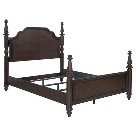 Andover 63-inch Four Poster  Bed Dark Oak