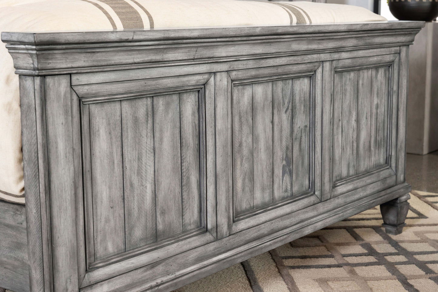 Avenue  Panel Bed Grey