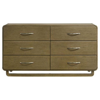 Amsbury 6-drawer Dresser Cabinet Nutmeg