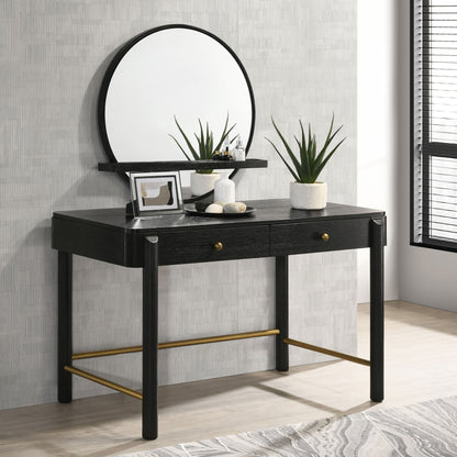 Arini 2-drawer Vanity Desk Makeup Table Black