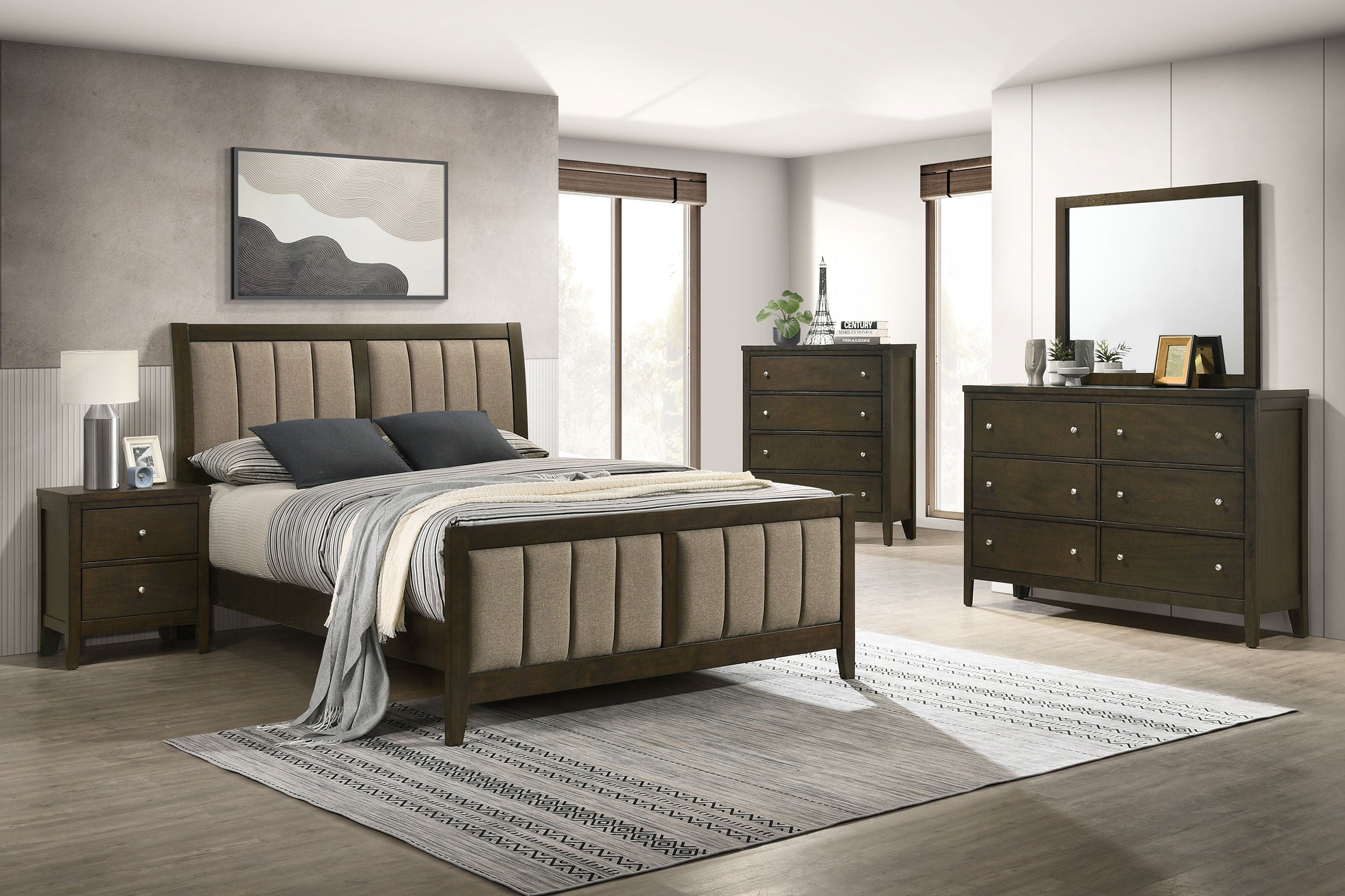 Wilkes 4-piece California King Bedroom Set Dark Cocoa