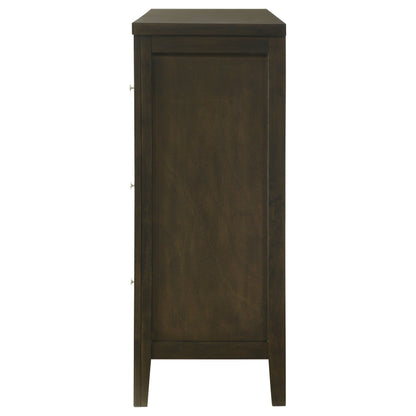 Wilkes 6-drawer Dresser Cabinet Dark Cocoa