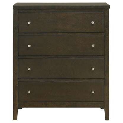 Wilkes 5-drawer Chest of Drawers Dark Cocoa