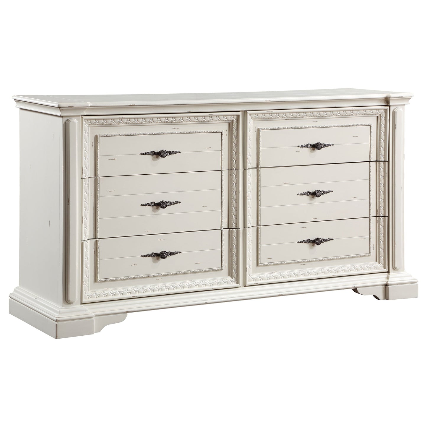 Evelyn 6-drawer Dresser Antique White