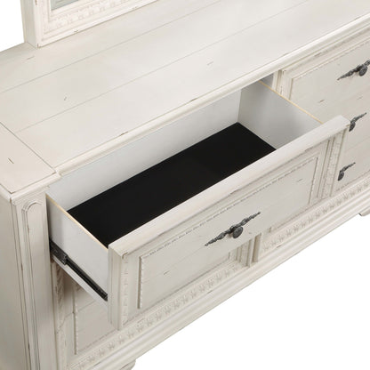 Evelyn 6-drawer Dresser Antique White