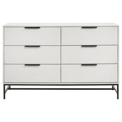 Sonora 6-drawer Bedroom Dresser White