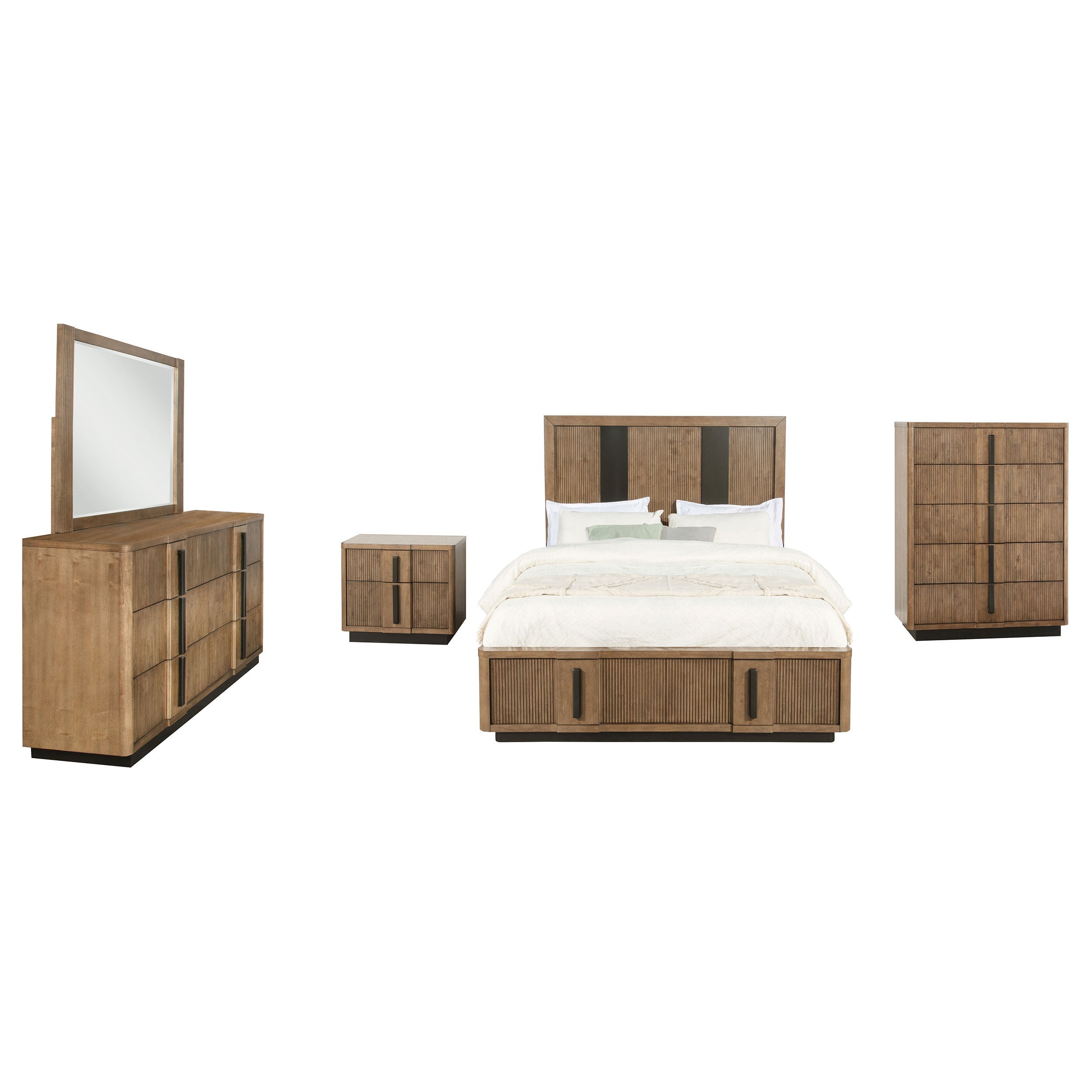 Terrace 4-piece Queen Bedroom Set Ash Brown