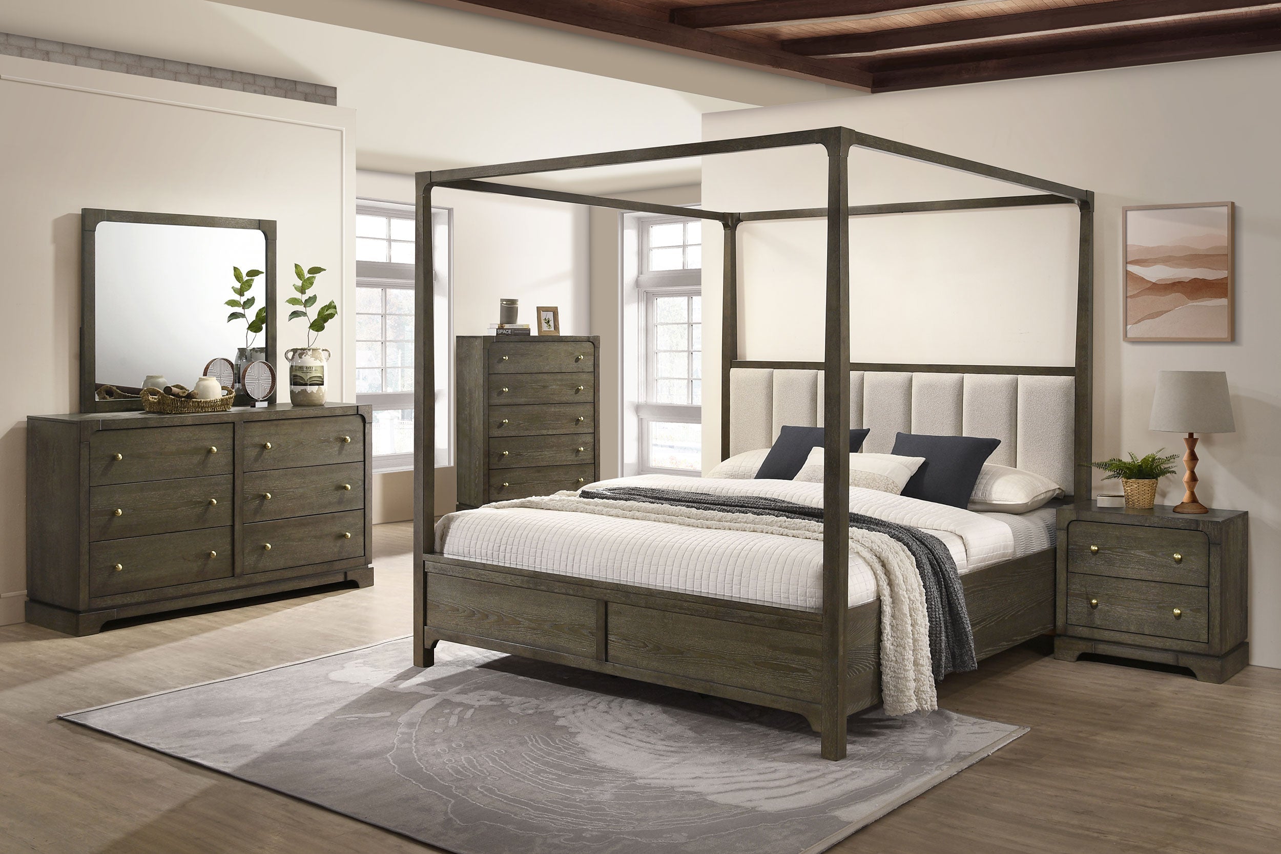 Gran Park   Bedroom Set Dark Cocoa