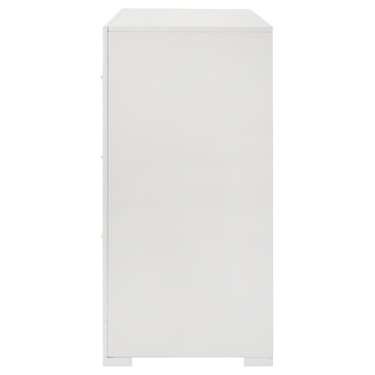 Ives 6-drawer Dresser Cabinet White High Gloss