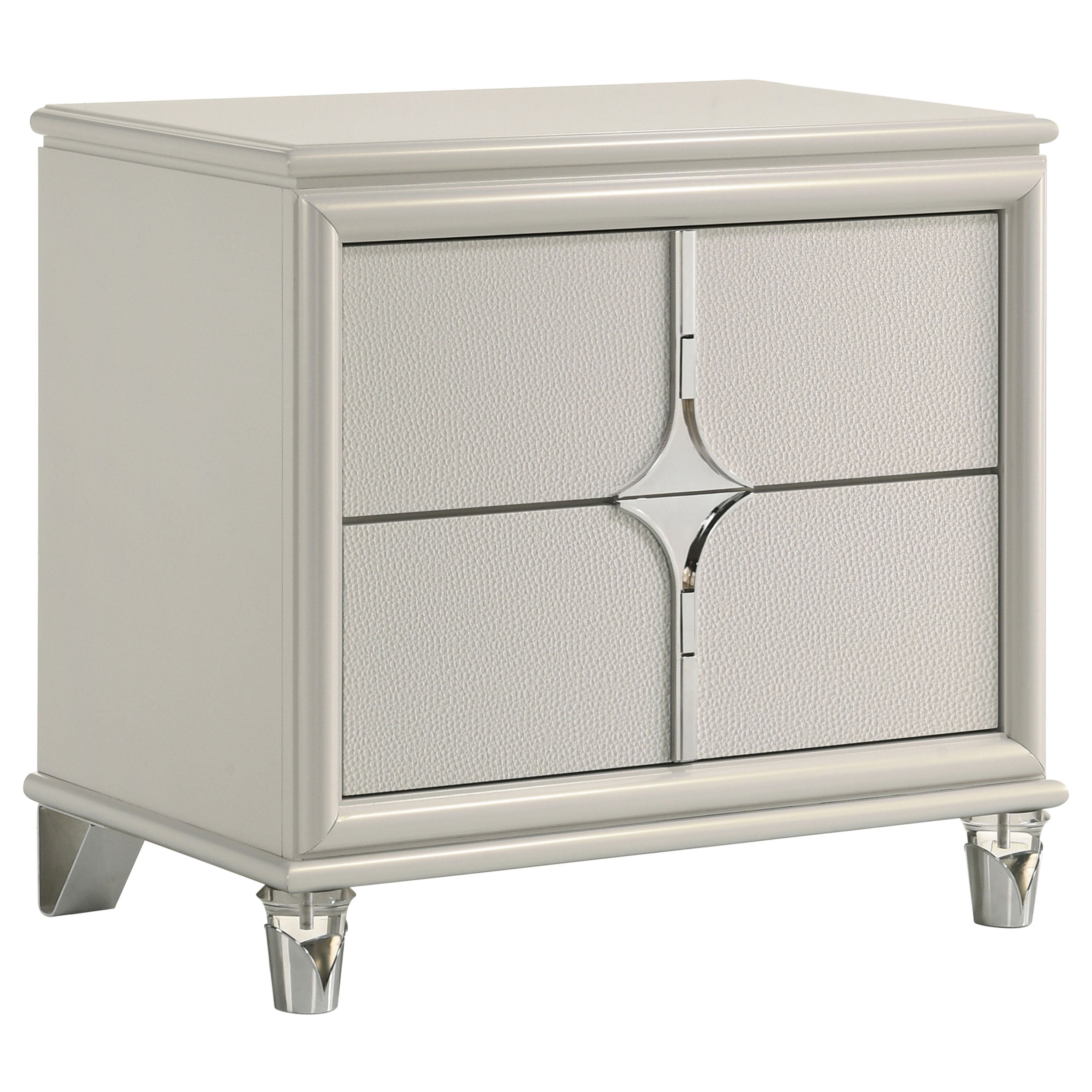 Olivia   Bedroom Set Pearl White