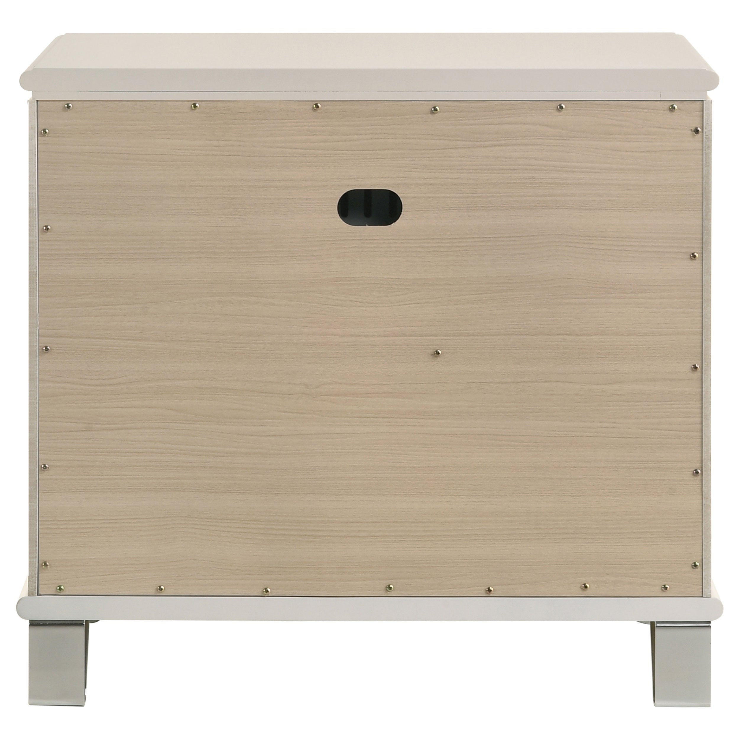 Olivia 2-drawer Nightstand Bedside Table Pearl White