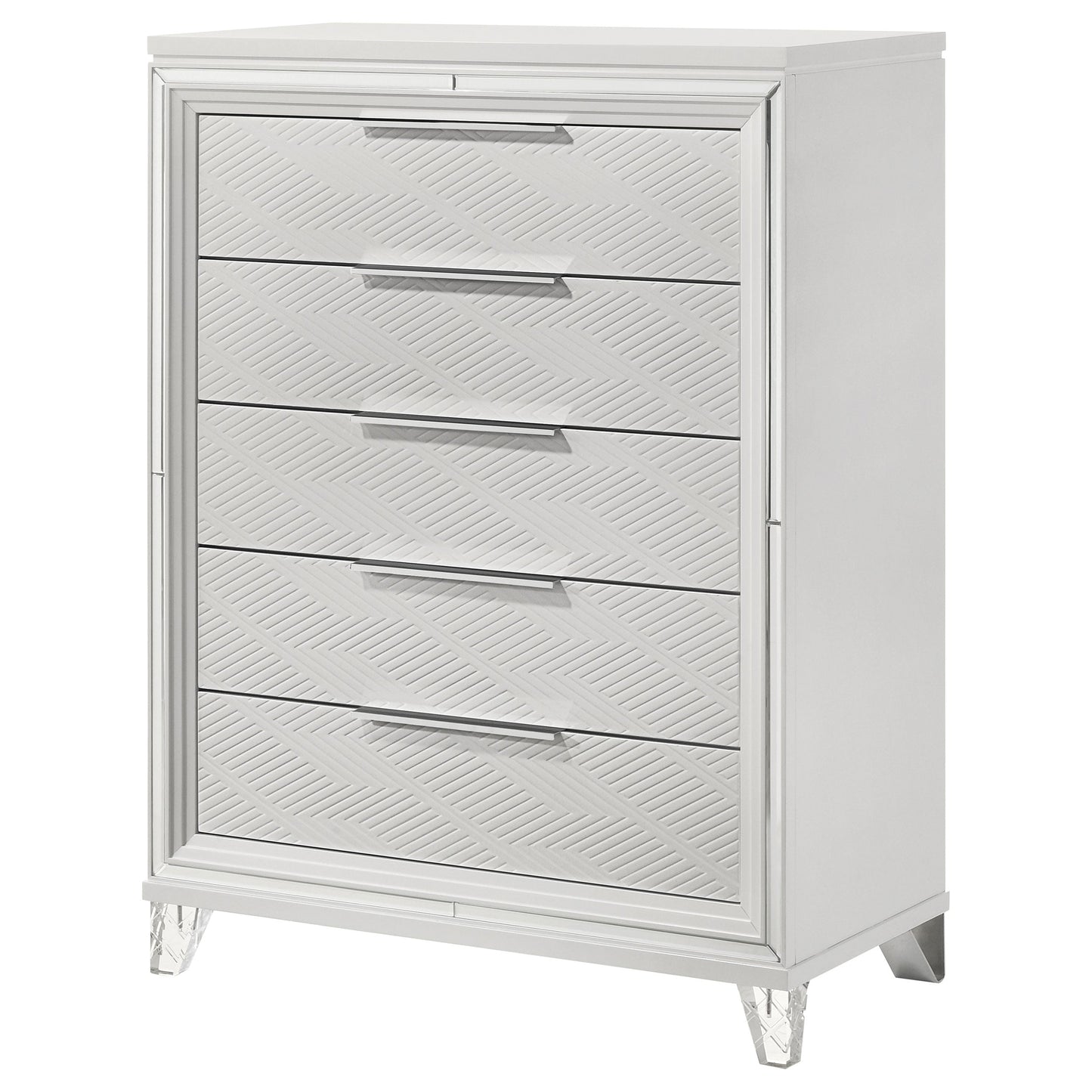 Marmore 5-drawer Bedroom Chest of Drawers White