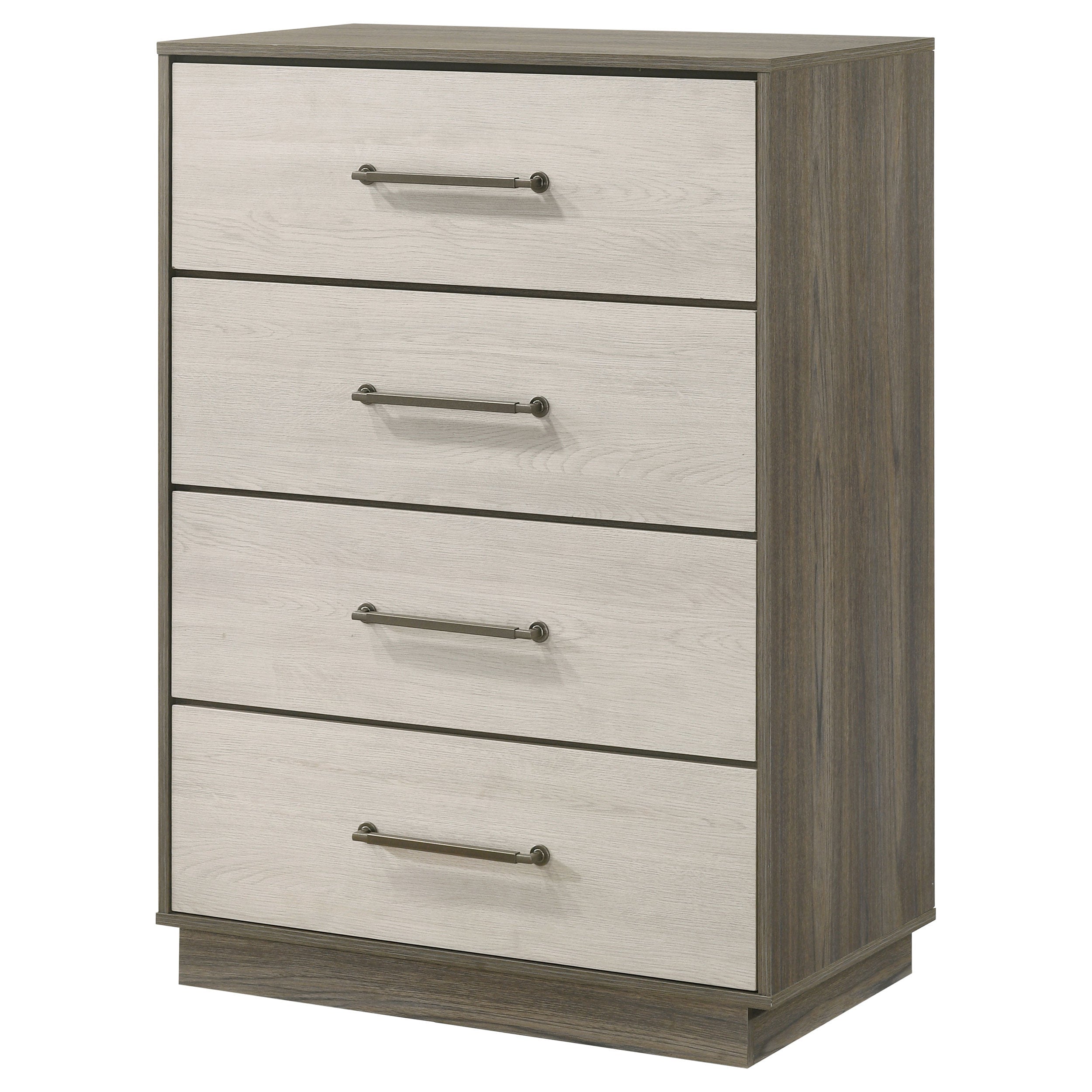 Fenwick 4-drawer Chest of Drawers Grey Oak