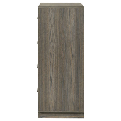 Fenwick 4-drawer Chest of Drawers Grey Oak