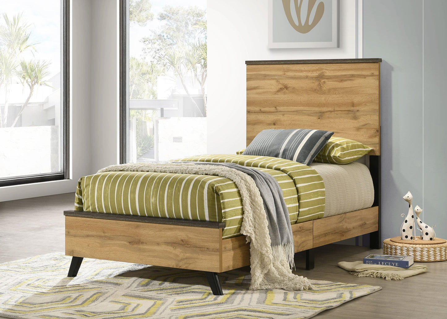 Kaywood 51-inch  Panel Bed Natural Pine