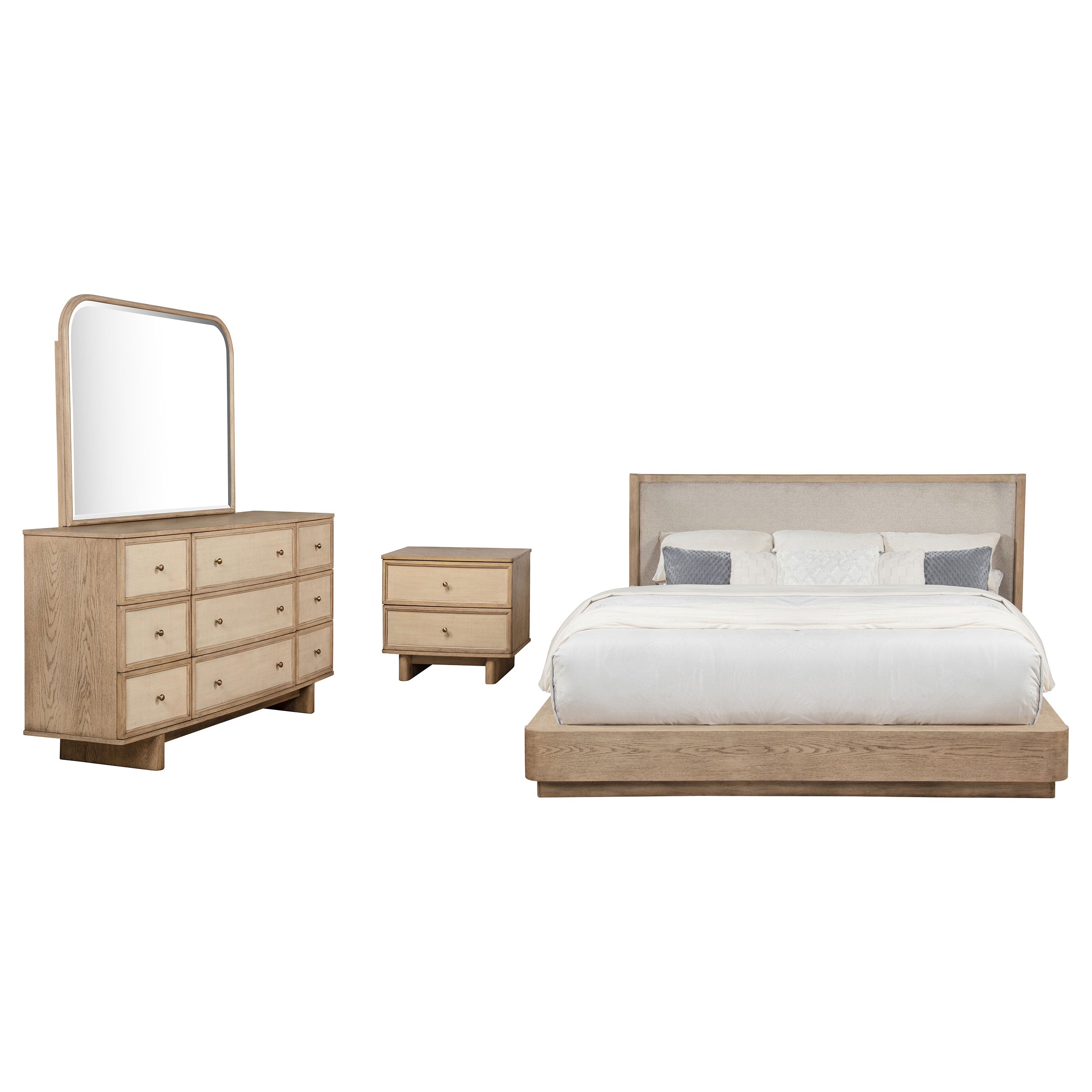 Kailani Bedroom Set Beige Oak