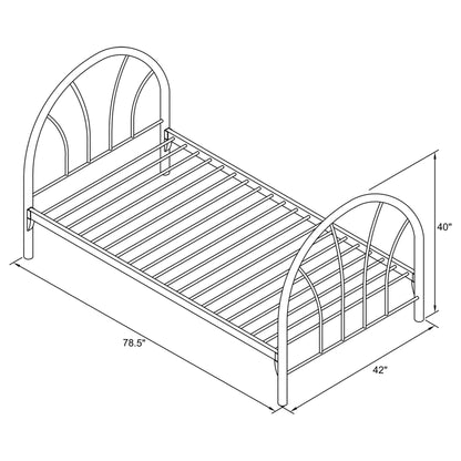 Marjorie Twin Platform Bed White