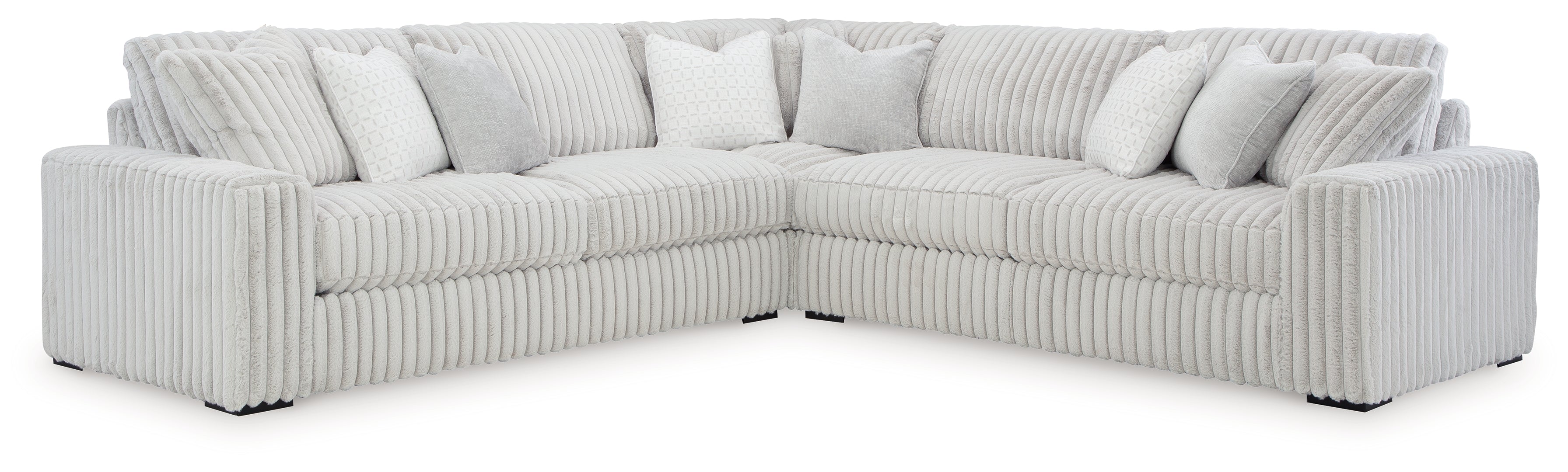 Stupendous 4-Piece Sectional with Ottoman