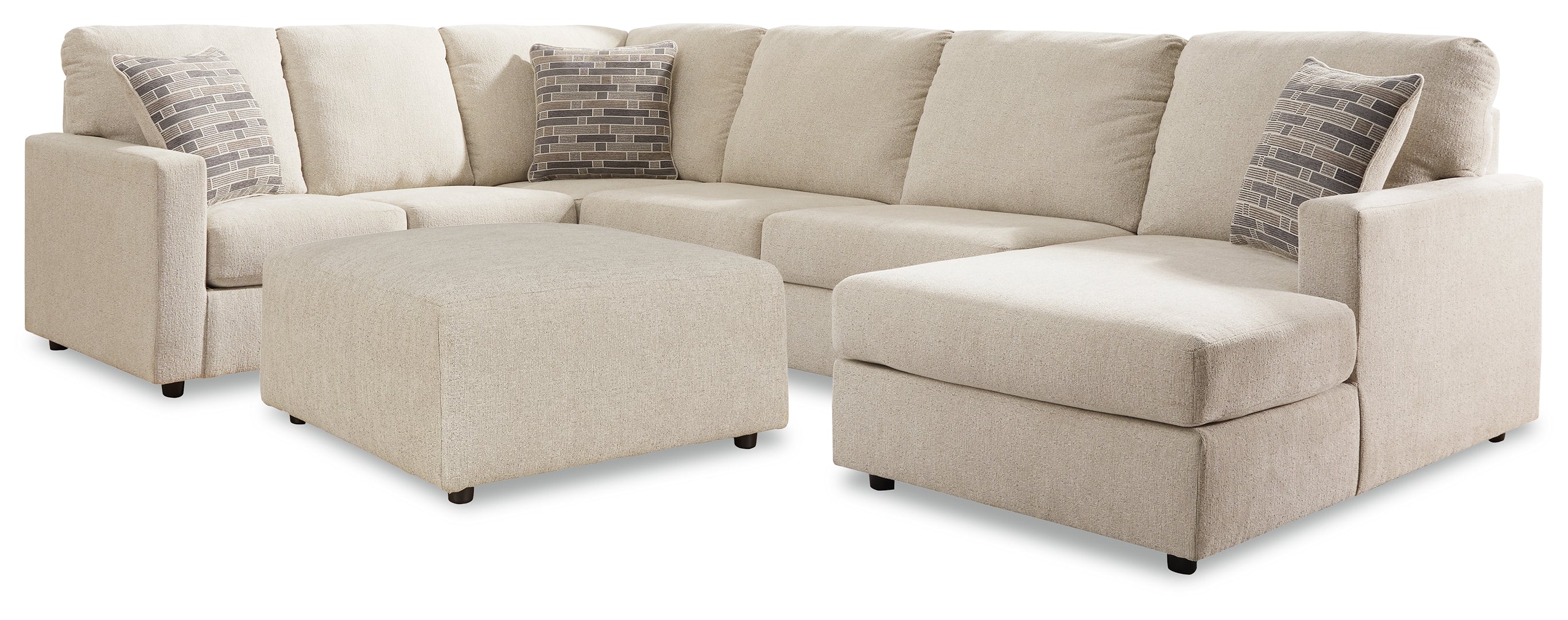 Edenfield 3-Piece Sectional with Ottoman