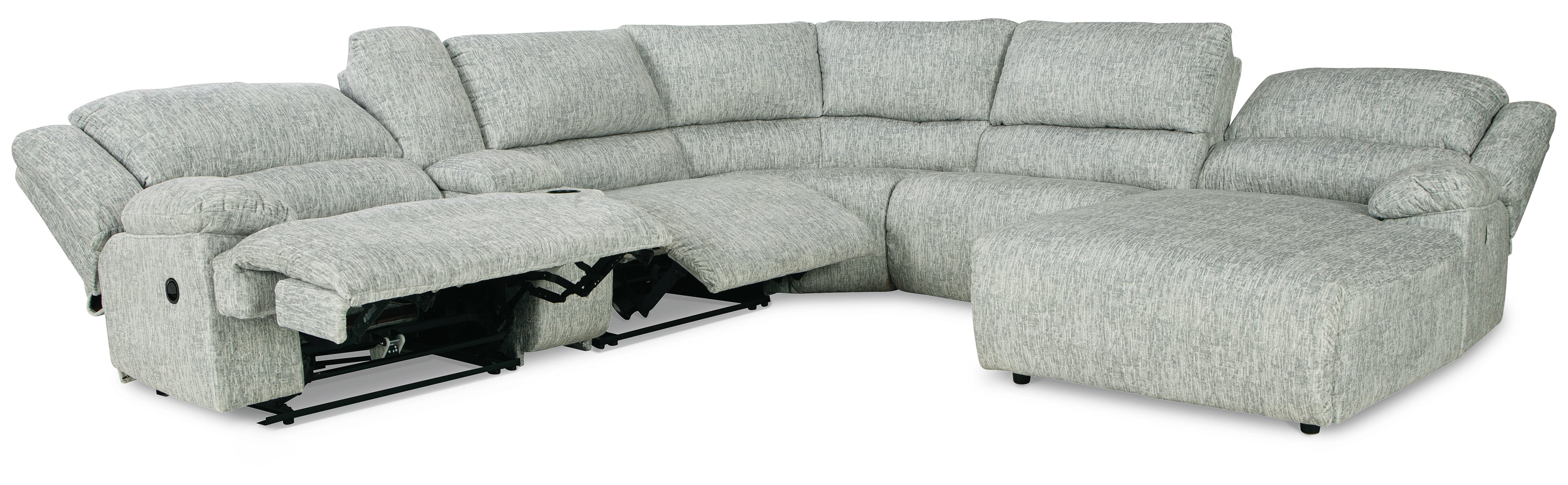 McClelland 5-Piece Reclining Sectional with Chaise