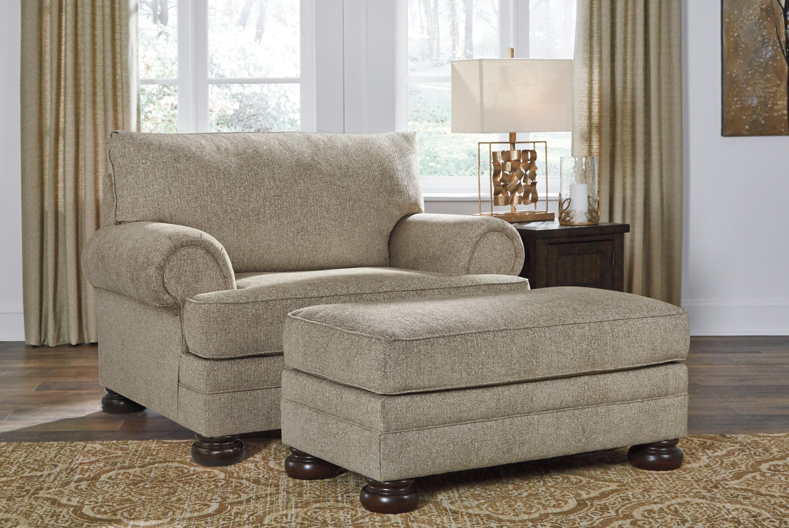 Kananwood Chair and Ottoman