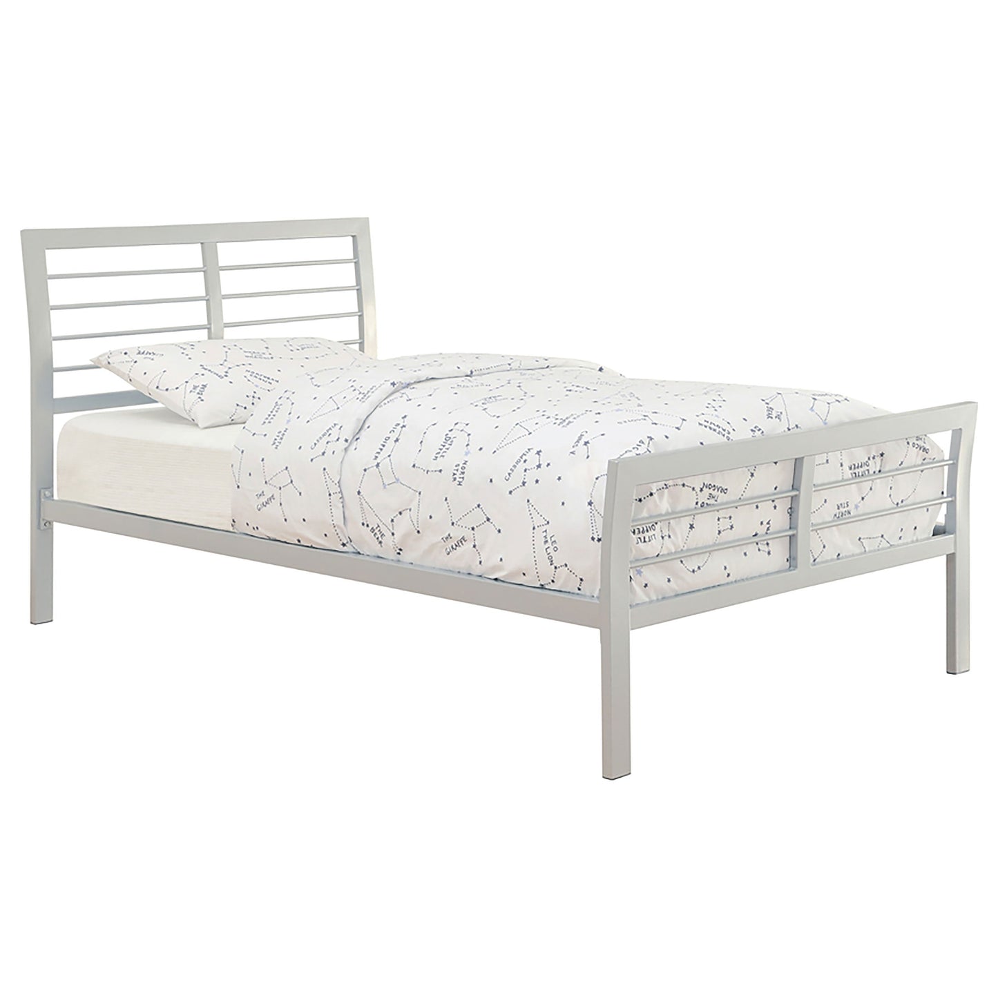 Cooper  Metal Bed Silver