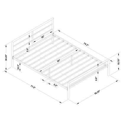 Fisher Twin Metal Bed Gunmetal