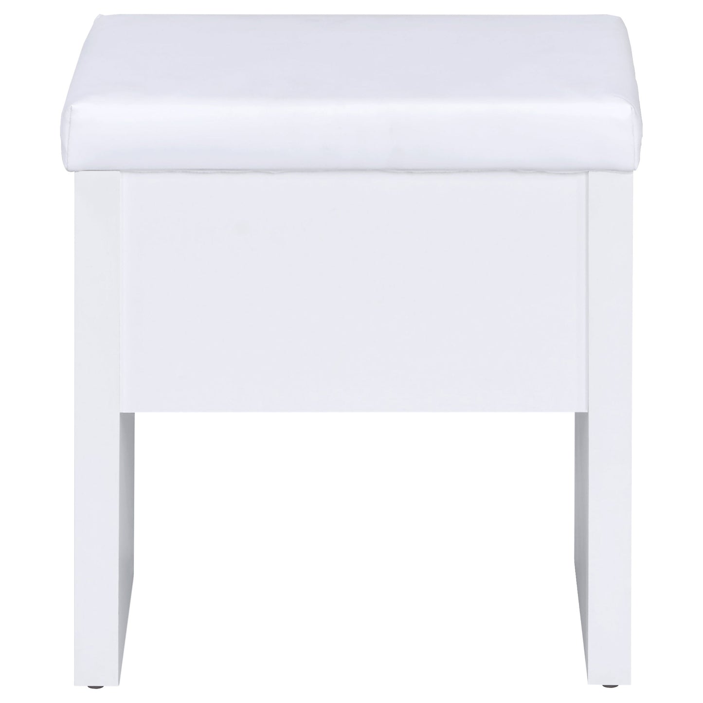 Coaster Harvey 2-piece Vanity Set with Lift-Top Stool White Default Title