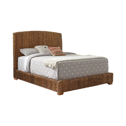 Laughton Hand-Woven Banana Leaf  Bed Amber