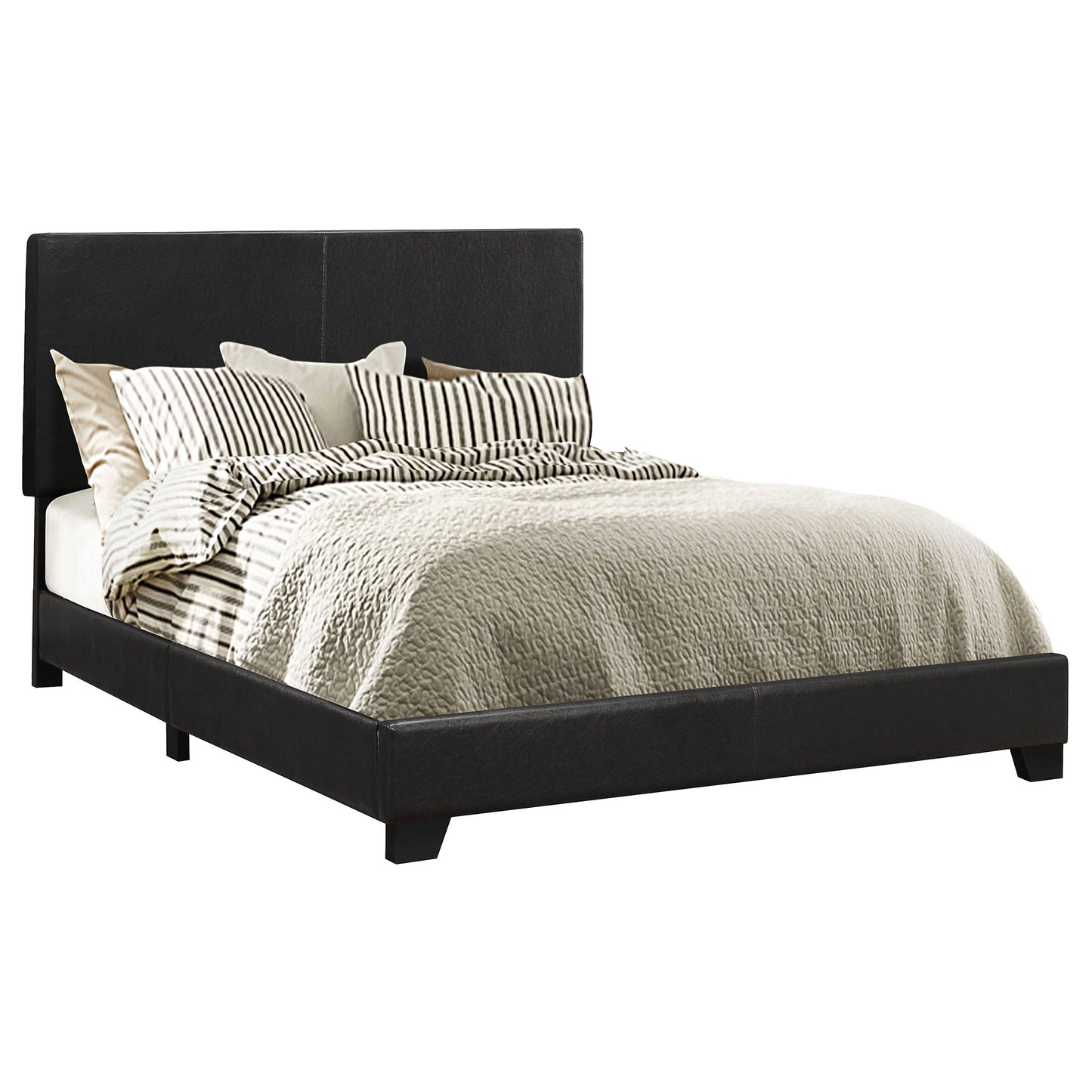 Dorian Upholstered  Bed Black