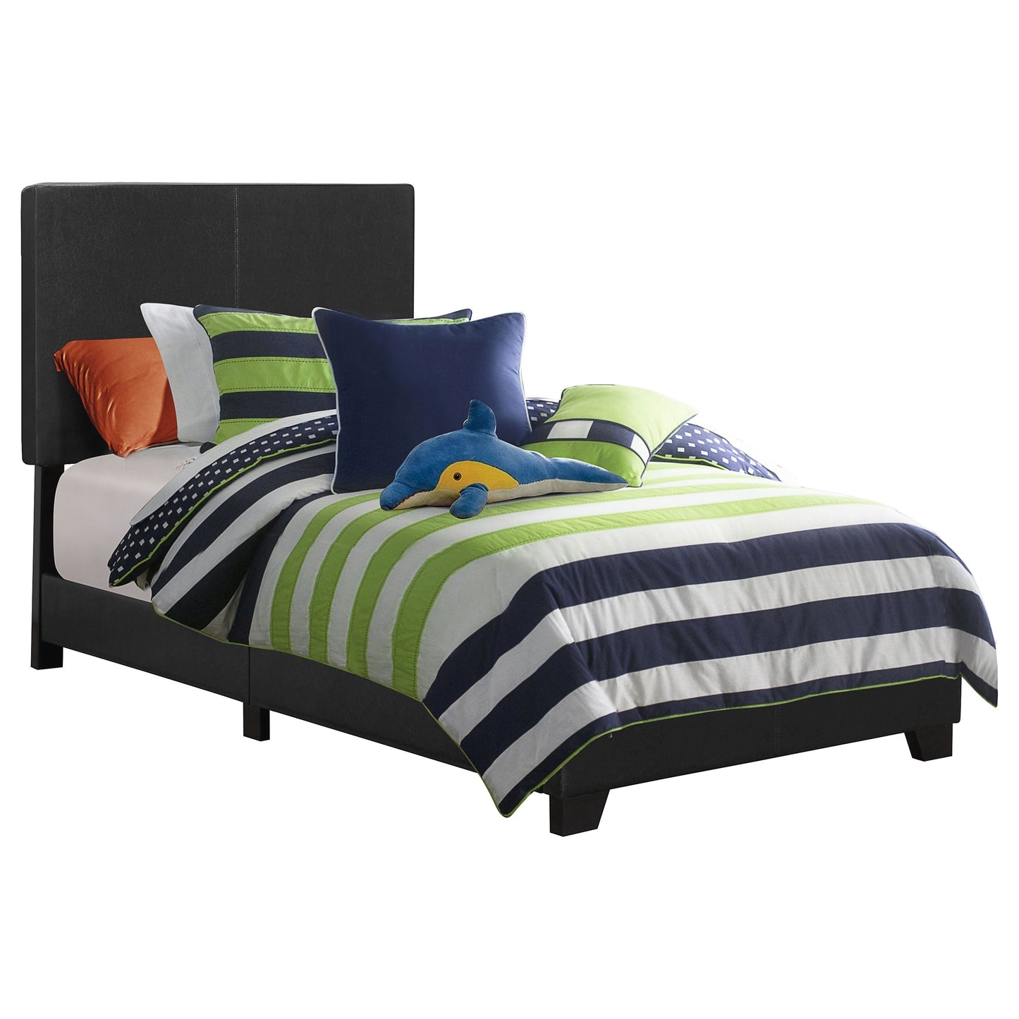 Dorian Upholstered  Bed Black