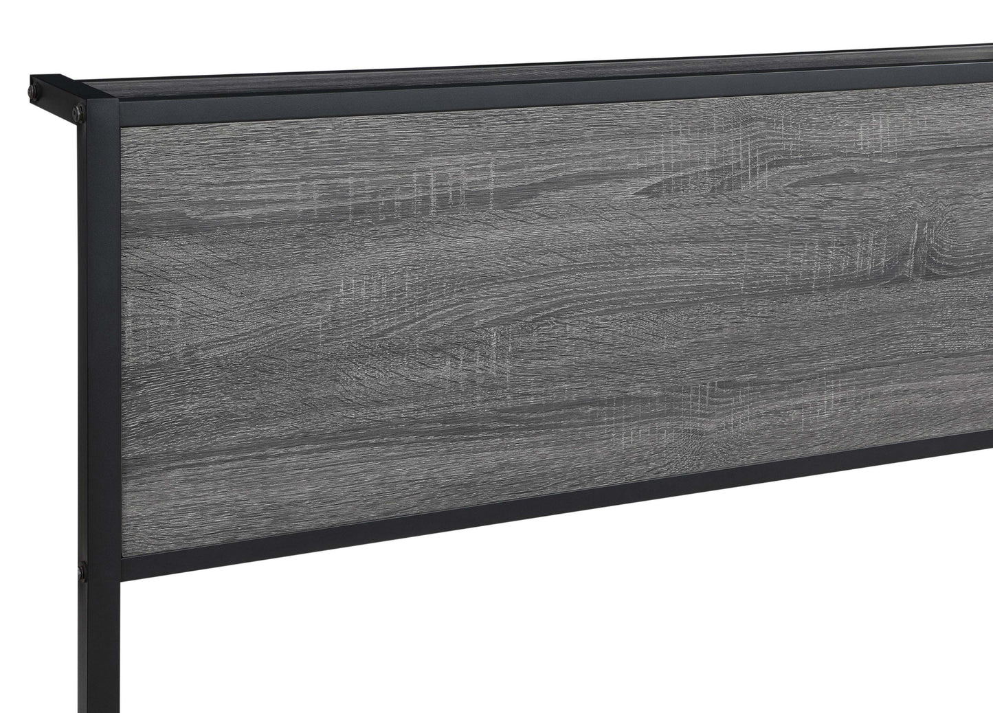 Ricky  Platform Bed Grey and Black