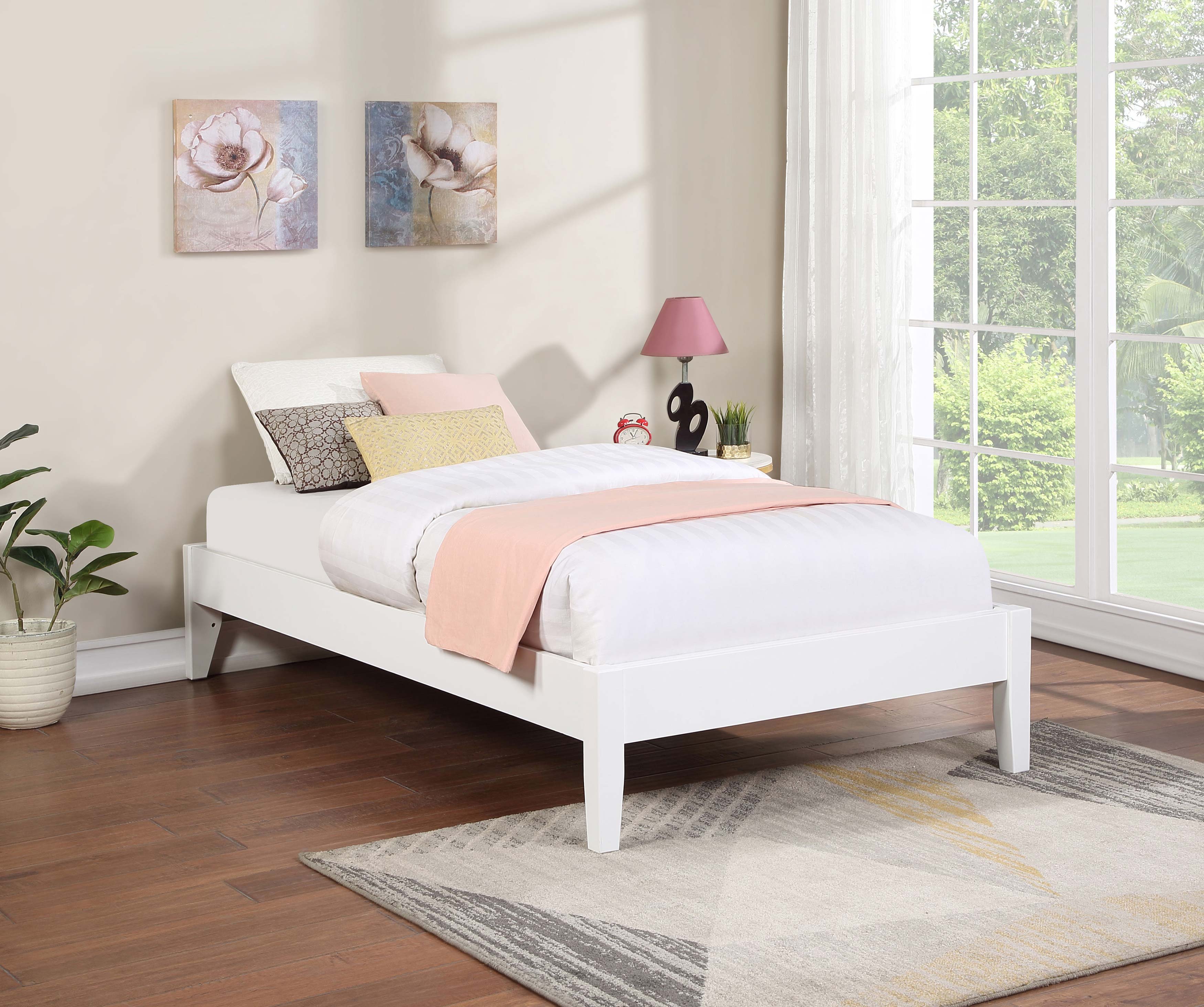 Hounslow Platform  Bed White