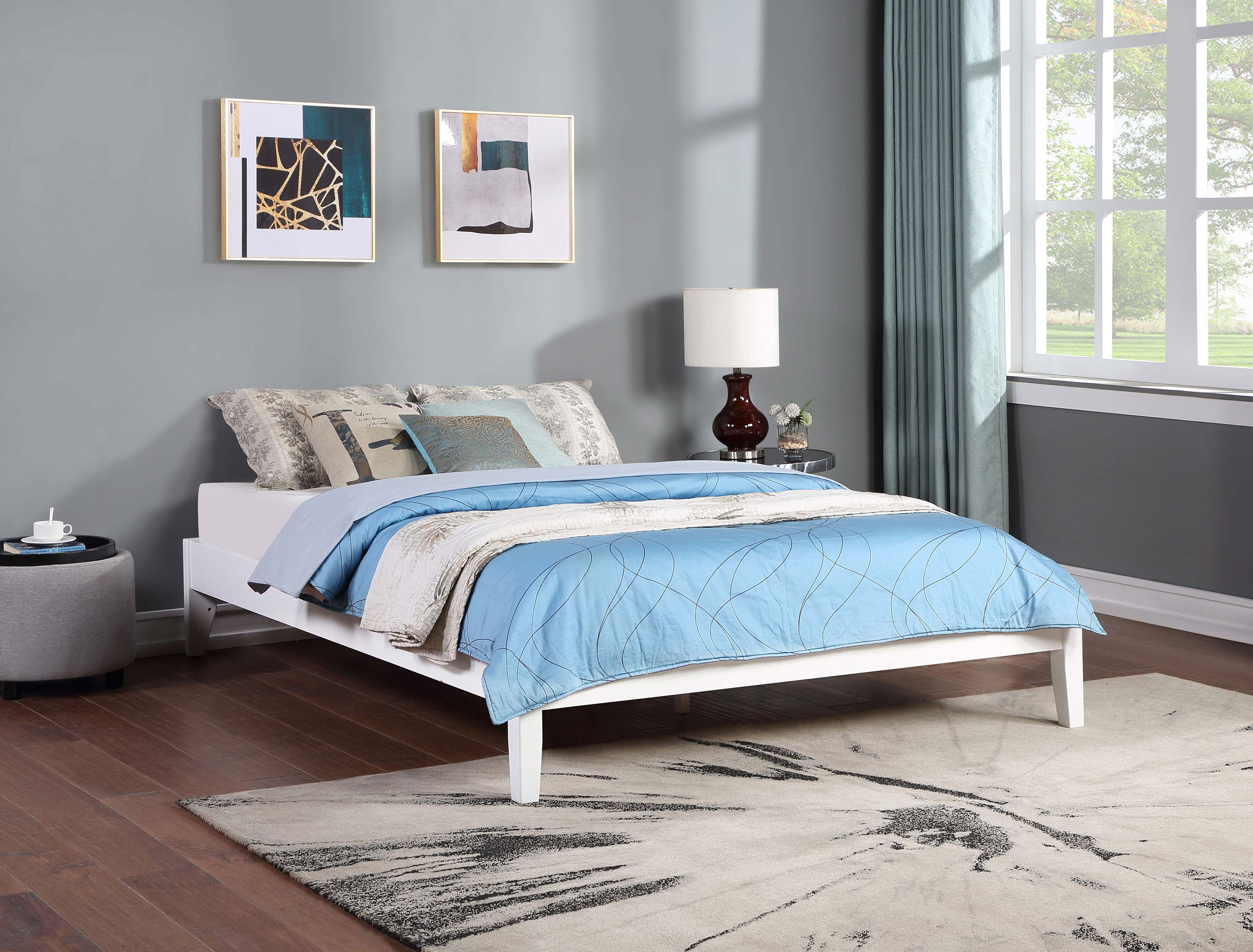 Hounslow Platform  Bed White