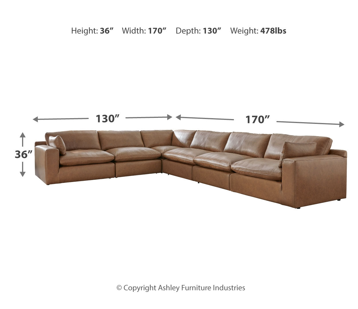 Emilia 4-Piece Sectional with Ottoman