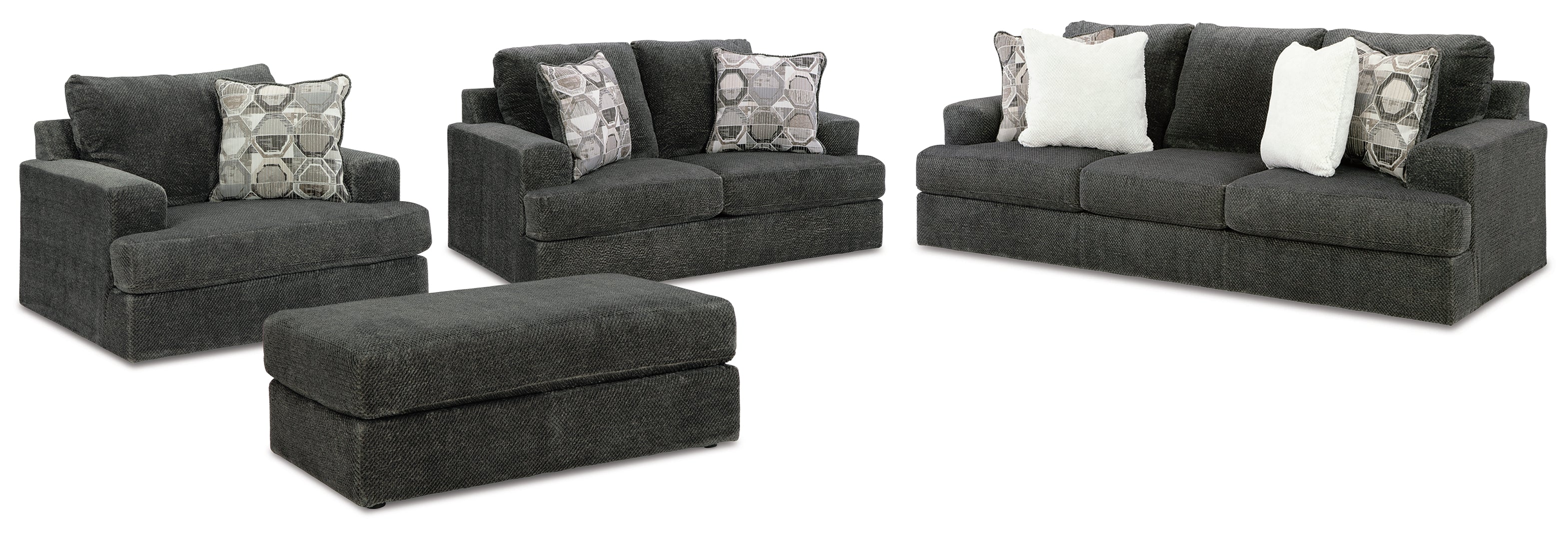 Karinne Sofa, Loveseat, Chair and Ottoman