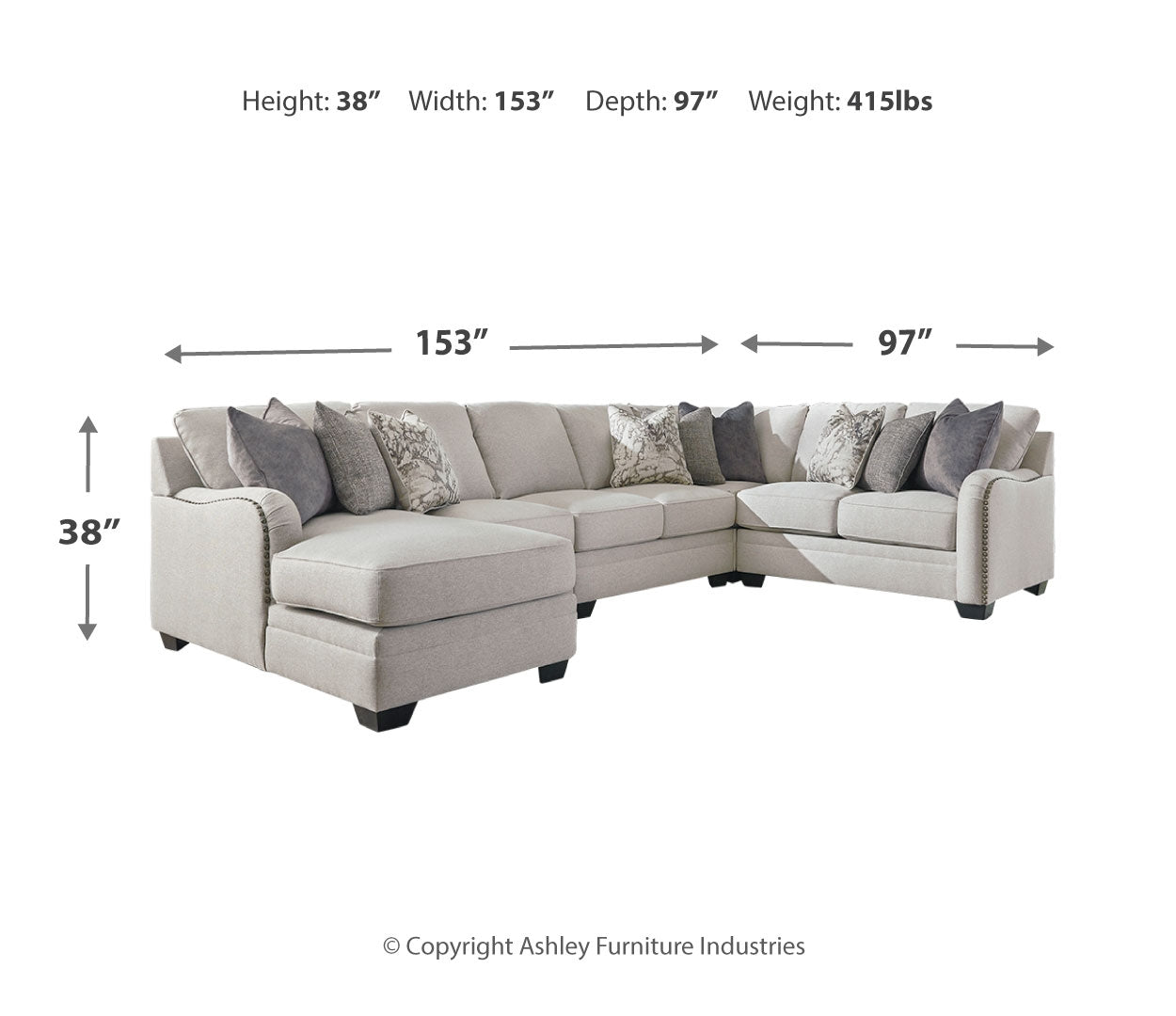 Dellara 5-Piece Sectional with Chaise