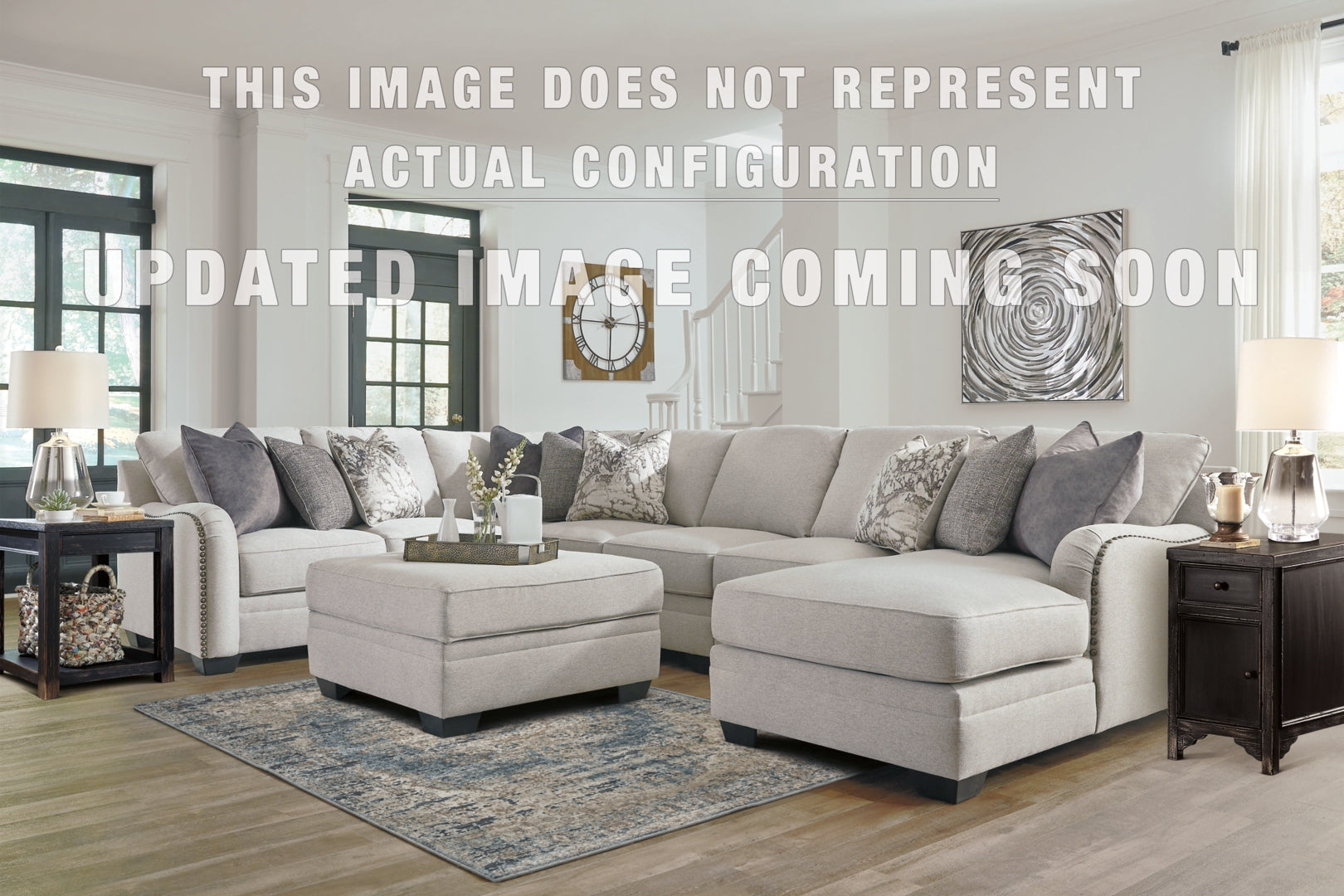 Dellara 3-Piece Sectional with Ottoman