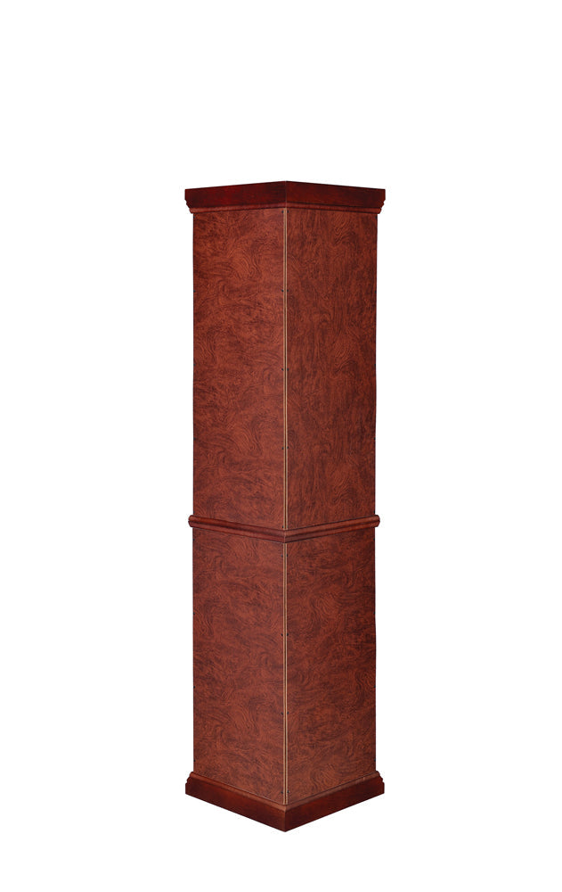 Appledale 6-shelf Corner Curio Cabinet Medium Brown