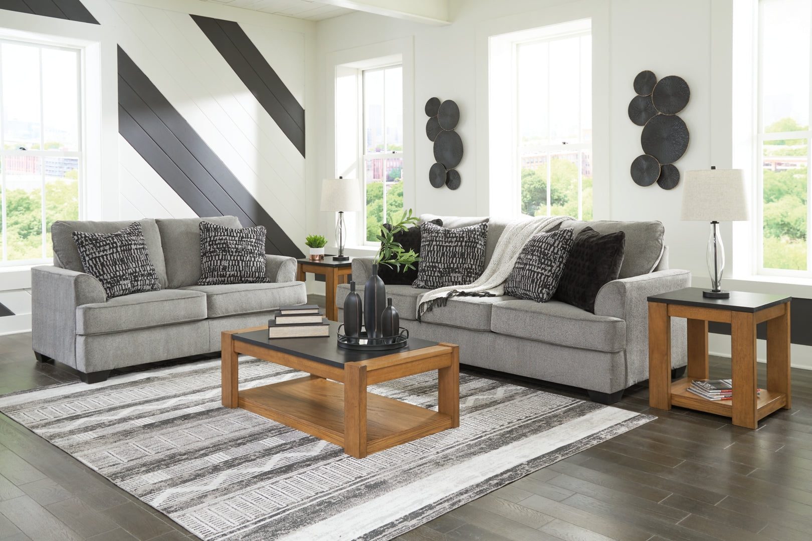 Deakin Sofa, Loveseat, Chair and Ottoman